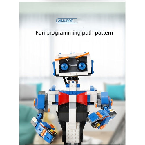 AIMUBOT - Building Blocks, App Program, Remotely Controlled Robot | Lego-Like DIY Technology/Engineering Set for Kids Age 8+