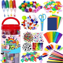 Load image into Gallery viewer, All In One Craft Supplies Jar | Assorted Craft Art Supply Kit 21x10x9.5cm | Kids Age 4+
