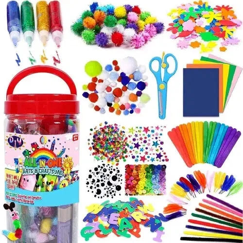 Summer Bundle (3-5 Years) - Learning Resources Splashology + Code & Go Robot Mouse + All In One Craft Supplies Jar +  I Love Mathematics Kit