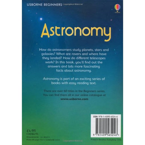 Astronomy (Beginners) by Usborne | Age 6+