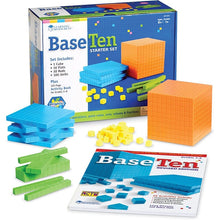 Load image into Gallery viewer, Base Ten Starter Kit - Colorful | 100-Piece Math Set by Learning Resources Brights US | Age 6+
