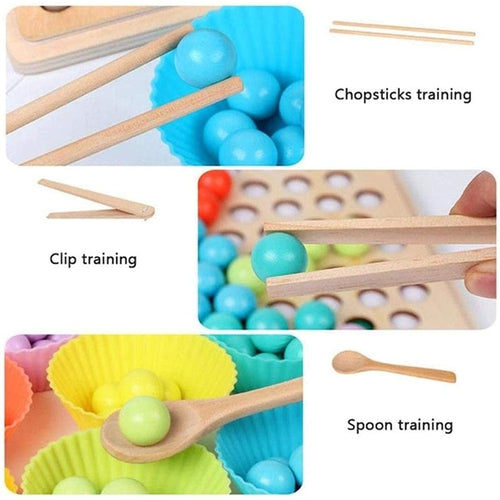 Beads Puzzle Board for Hands Brain Training | Fine Motor Skills Montessori set for Kids 3+