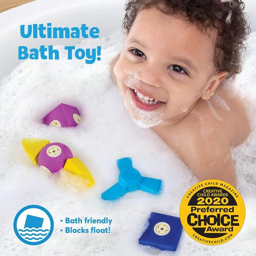 Blockaroo Magnetic Foam Building Blocks | 50 pcs Construction Set for Kids Age 3+