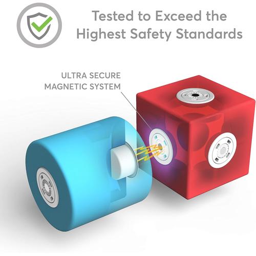 Blockaroo Magnetic Foam Building Blocks | 50 pcs Construction Set for Kids Age 3+