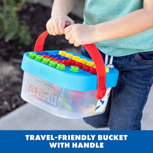 Bolt-It Bucket ™ - Design & Drill® | تم تعيين الإنشاءات بواسطة Education Insights US للأطفال من سن 3 سنوات فما فوق