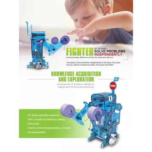 Boxing Fighter Robot | Learn principals of Mechanical Rotation  | DIY Technology / Engineering Set for Kids 8+