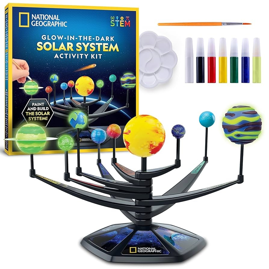 National Geographic Glow-IN-THE-DARK Solar System | Science Craft Kit for Kids Age 8+