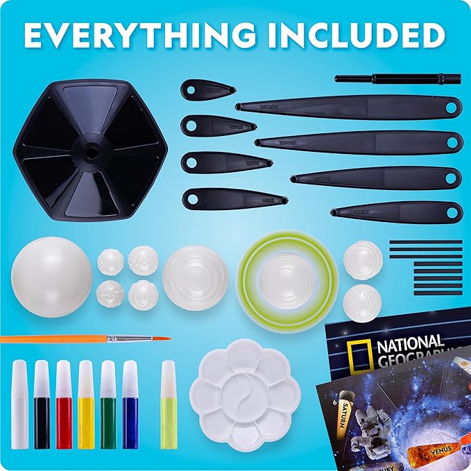 National Geographic Glow-IN-THE-DARK Solar System | Science Craft Kit for Kids Age 8+