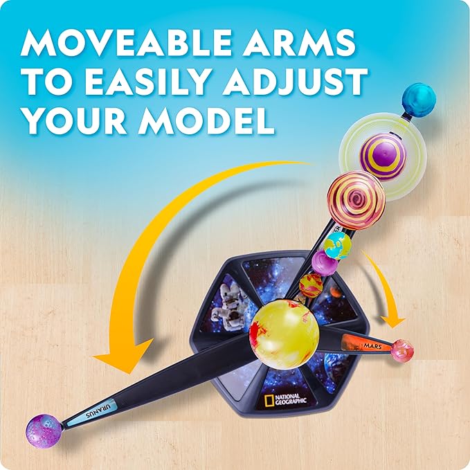 National Geographic Glow-IN-THE-DARK Solar System | Science Craft Kit for Kids Age 8+