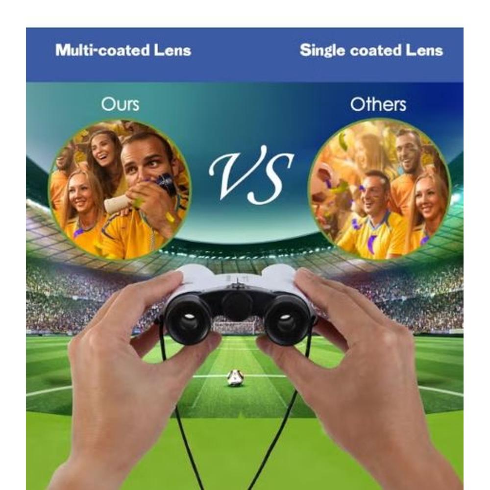 Power Binoculars (White) - Lens / Magnification 4 X 30 | Science Set by Eastcolight for Kids Ages 8+