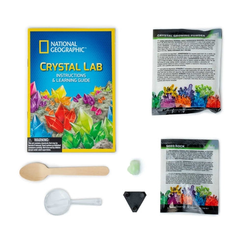 Carded GLOW-IN-THE-DARK Crystal Lab | Science Kit by National Geographic for Kids Age 8+