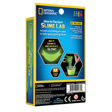 Load image into Gallery viewer, Carded GLOW-IN-THE-DARK Slime Lab | Science Kit by National Geographic for Kids Age 8+
