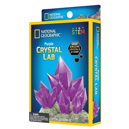 Carded Purple Crystal Lab | Science Kit by National Geographic for Kids Age 8+