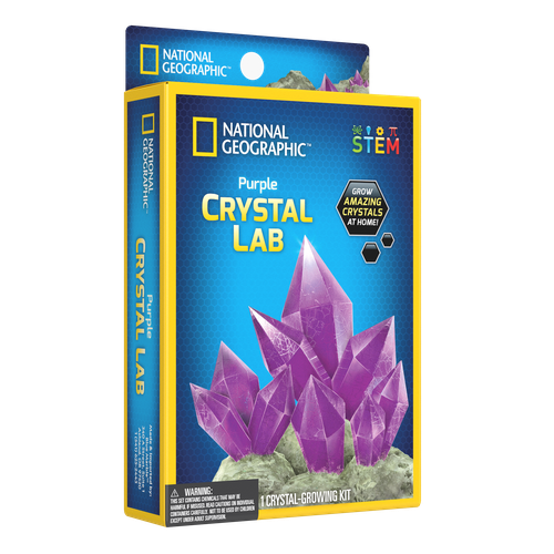 Carded Purple Crystal Lab | Science Kit by National Geographic for Kids Age 8+