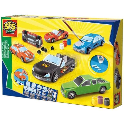 Cars & Wheels Mould, Casting and Painting | Arts & Cratfs Set by SES Creative NL | Age 5+