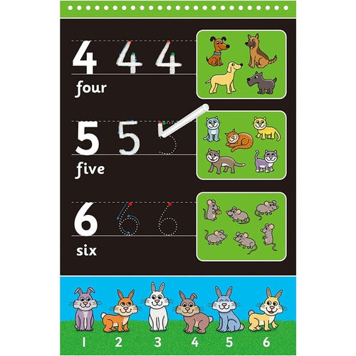 كتاب عد الطباشير | يتضمن 3 طباشير | مجموعة Art & Craft من Galt UK | الأعمار 3+