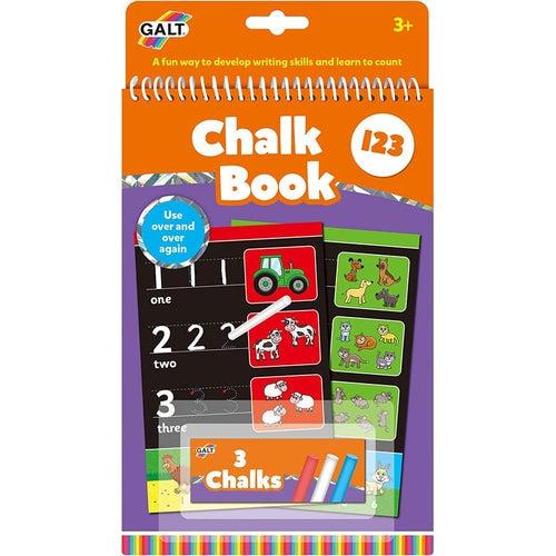كتاب عد الطباشير | يتضمن 3 طباشير | مجموعة Art & Craft من Galt UK | الأعمار 3+