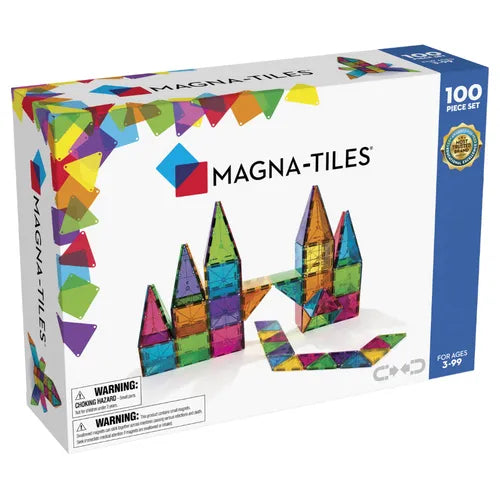 Magna-Tiles Classic 100-Piece Set - 04300 | Construction Set for Kids Age 3+
