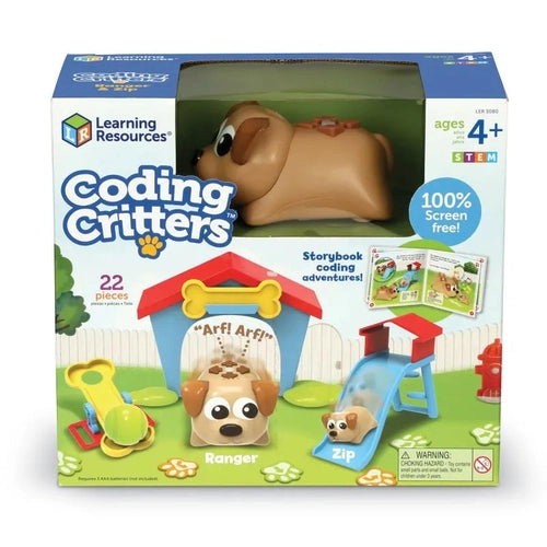 Coding Critters® Ranger & Zip | 22 pieces Coding Robot by Learning Resources US | Age 4+