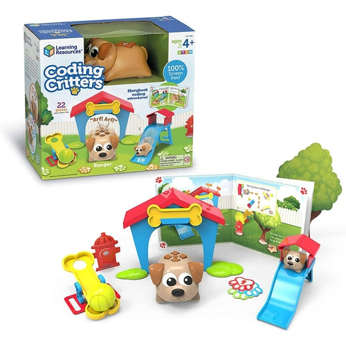Coding Critters® Ranger & Zip | 22 pieces Coding Robot by Learning Resources US | Age 4+