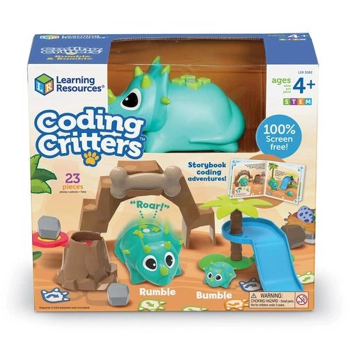 Coding Critters® Rumble & Bumble | 23 pieces Coding Robot by Learning Resources US | Age 4+