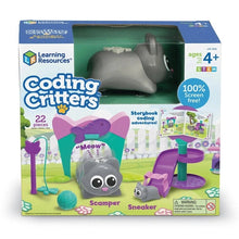 Load image into Gallery viewer, Coding Critters® Scamper &amp; Sneaker | 22 pieces Coding Robot by Learning Resources US | Age 4+
