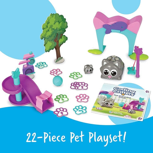 Coding Critters® Scamper & Sneaker | 22 pieces Coding Robot by Learning Resources US | Age 4+