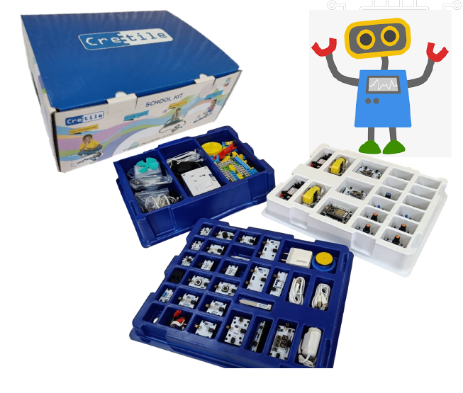 [PRE-ORDER] Cretile School STEM Kit | 100 pcs construction kit for amazing Activities for both Jr / Sr Studenents