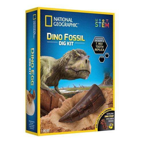 Dinosaur Dig KIT | Genuine Dinosaurs Fossils Science Set by National Geographic | Age 8+