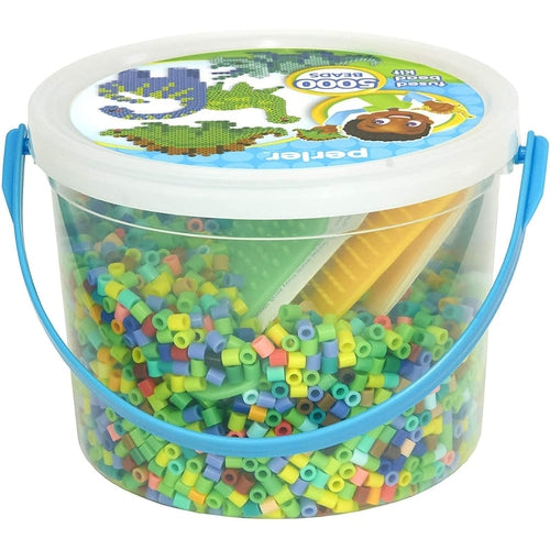 Dinosaurs - Craft Fuse Bead Bucket, 5004 pcs, Craft Set by Perler US | Age 6+