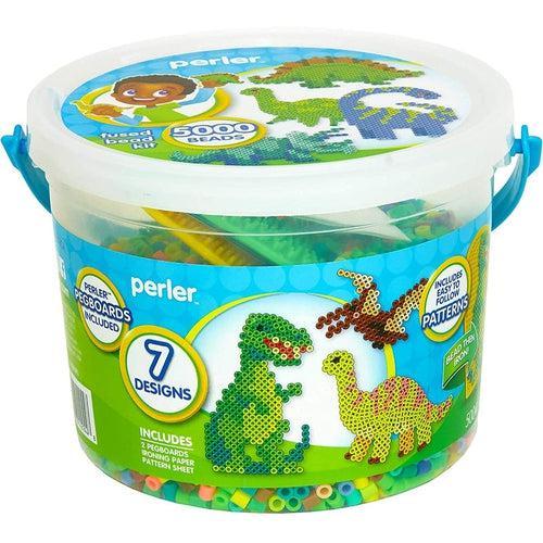 ڈایناسور - کرافٹ فیوز بیڈ بالٹی، 5004 پی سیز، کرافٹ سیٹ از پرلر یو ایس | عمر 6+