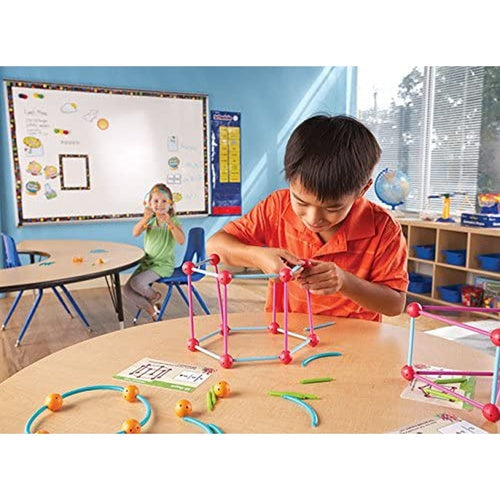 Dive into Shapes!™ A "Sea" and Build Geometry Set | 129 Pieces by Learning Resources US | Age 6+