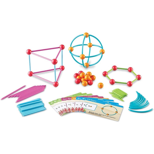 Dive into Shapes!™ A "Sea" and Build Geometry Set | 129 Pieces by Learning Resources US | Age 6+