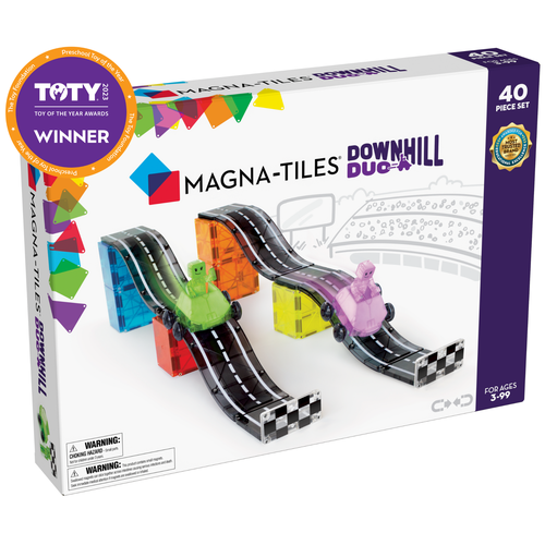 Magna-Tiles Downhill Duo 40-Piece Set - 23840 | Construction Set for Kids Age 3+
