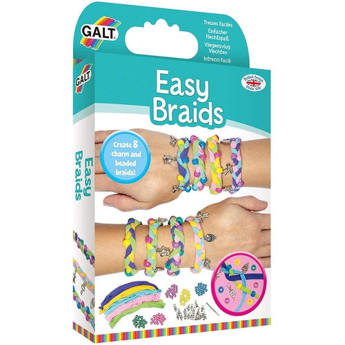 Easy Braids, Create 8 charm and beaded braids | Art & Craft set Galt UK | Ages 5+