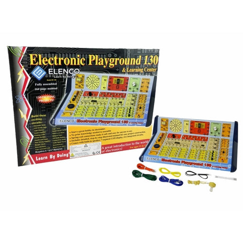 Elenco ﻿130-in-1 Electronic Playground | electricity, electronics, physics, and magnetism | EP-130 educational toy for kids Age 10+