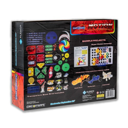 Elenco Snap Circuits® Motion - أكثر من 165 مشروعًا تركز جميعها على الحركة والفيزياء | لعبة SCM-165 التعليمية للأطفال من سن 8 سنوات فما فوق