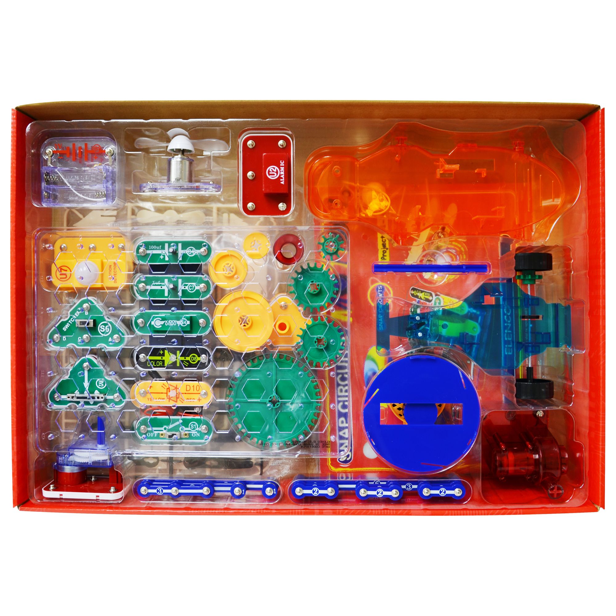 Elenco Snap Circuits® Motion - أكثر من 165 مشروعًا تركز جميعها على الحركة والفيزياء | لعبة SCM-165 التعليمية للأطفال من سن 8 سنوات فما فوق