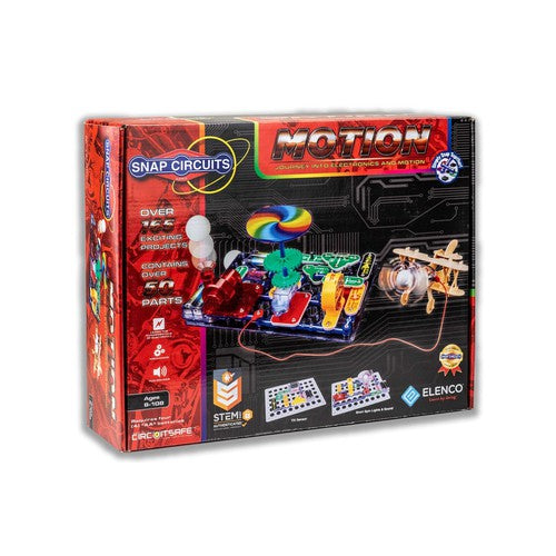 Elenco Snap Circuits® Motion - أكثر من 165 مشروعًا تركز جميعها على الحركة والفيزياء | لعبة SCM-165 التعليمية للأطفال من سن 8 سنوات فما فوق