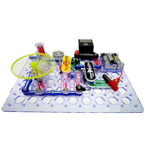 Elenco Snap Circuits® STEM - 85 مشروعًا عن المجال المغناطيسي والمفاتيح وكيفية عمل الكهرباء المنزلية | مجموعة SC-STEM1 التعليمية للأطفال من سن 8 سنوات فما فوق