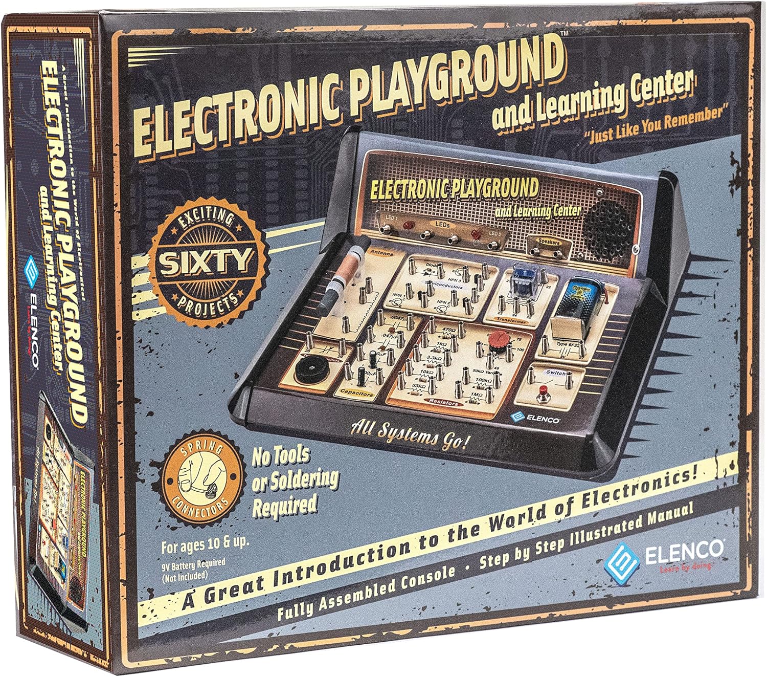 Elenco 60-in-1 Electronic Playground | EP-60 Educational Toy for kids Age 10+