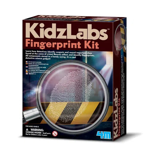 4M - KidzLabs - Detective Fingerprint Kit - 03248 | Finger Print Science Educational Set for Kids 8+