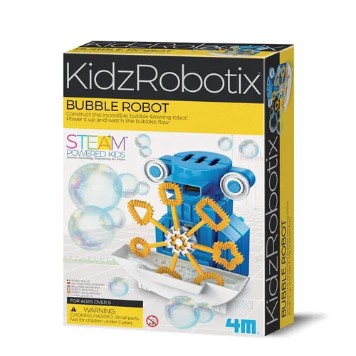 4M - KidzRobotix - Bubble Robot - 03423 | Technology / Engineering Educational Kit for Kids Age 8+