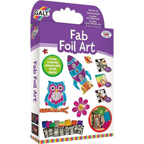 Fab Foil Art | Create 8 Sparkly Pictures with 25 Foil Sheets | Art & Craft set by Galt UK | Ages 6+