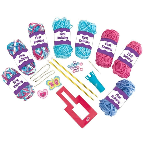 First Knitting, Learn how to knit | Art & Craft Set by Galt UK | Ages 6+