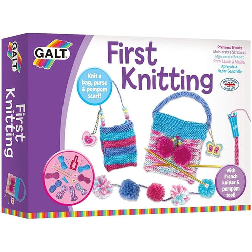 First Knitting, Learn how to knit | Art & Craft Set by Galt UK | Ages 6+