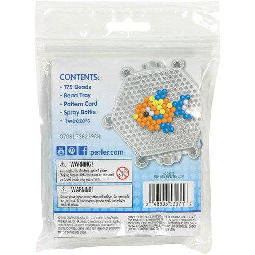 Fish - H2O Water Fuse Beads Kit, Craft Set by Perler US | Age 4+
