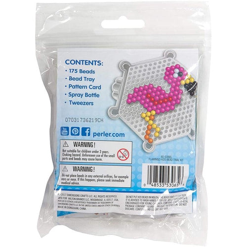 Flamingo - H2O Water Fuse Beads Kit, Craft Set by Perler US | Age 4+