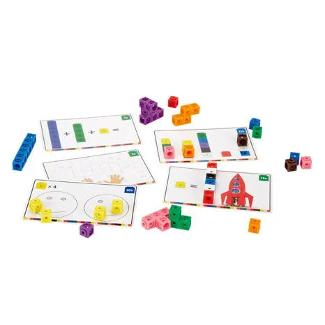 Learning Resources Mathlink® Cubes Activity Set- LSP4286-UK | 115 pcs Math Educational Kit for kids Age 3+