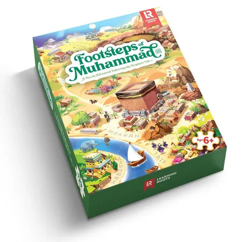 Footsteps of Muhammad (S) | 129 pcs Educational Floor Puzzle By Learning Roots UK for Kids Age 6+